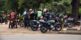 Boda boda riders in Nairobi